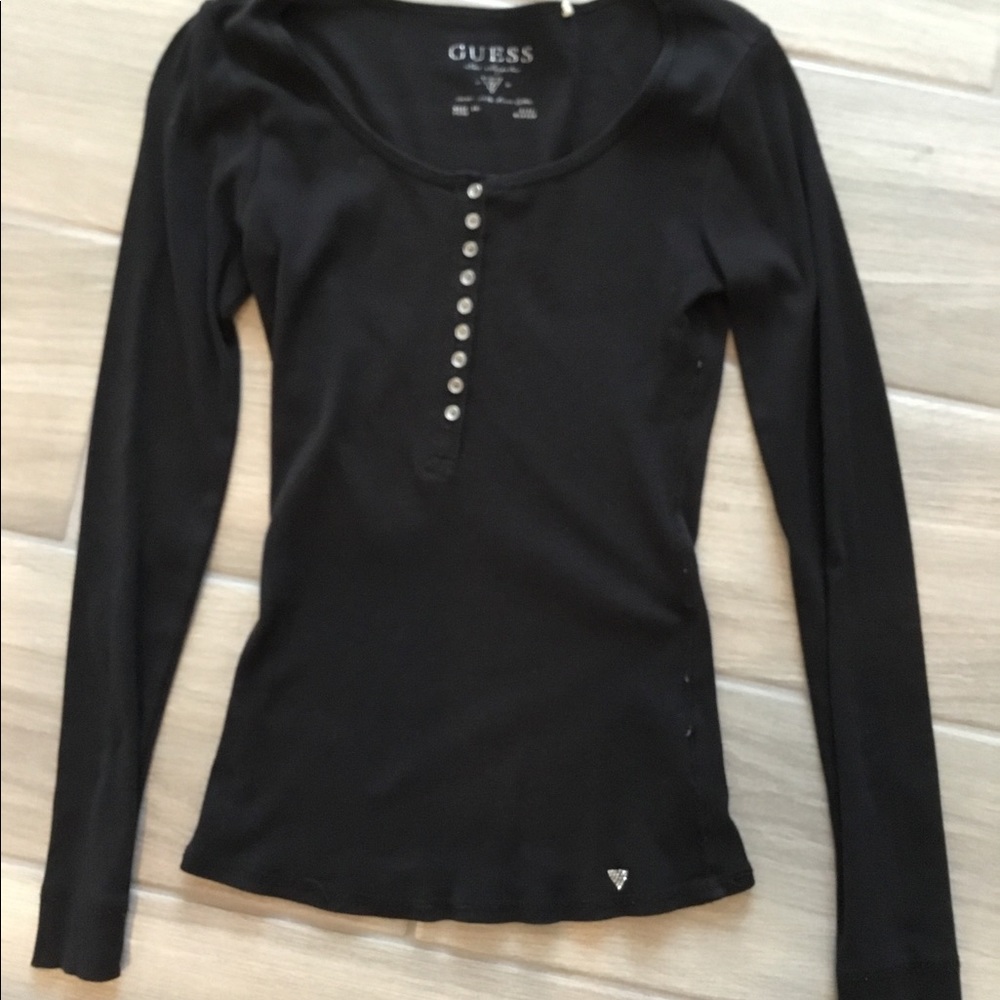 Guess ribbed long sleeve size M